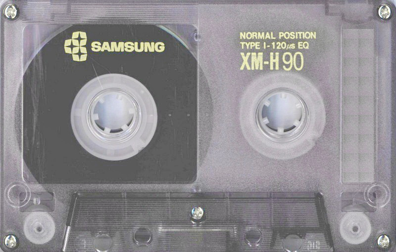 Compact Cassette Samsung XM-H 90 Type I Normal 1988 South Korea