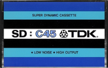 Compact Cassette TDK SD 45 Type I Normal 1973 USA