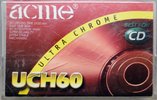 Compact Cassette Acme UCH 60 Type II Chrome 1997 Europe