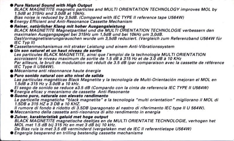 Compact Cassette Maxell XLII 46 Type II Chrome 1998 Europe