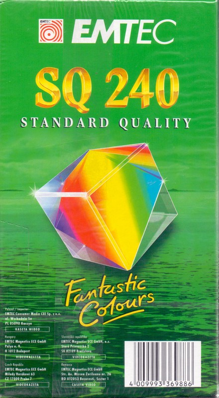 VHS, Video Home System Emtec SQ 240 Type II Chrome 2002 Worldwide
