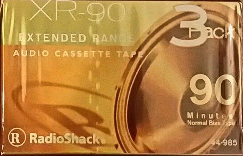 3 pack Radio Shack XR 90 Type I Normal 2002 USA