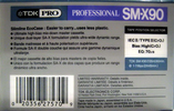 Compact Cassette TDK PRO SM-X 90 "SM-X90" Type II Chrome 1997 North America