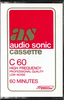 Compact Cassette Audio Sonic 60 Type I Normal Hong Kong