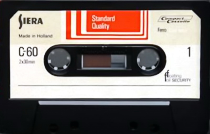 Compact Cassette Siera Standard Quality 60 Type I Normal 1975 Europe