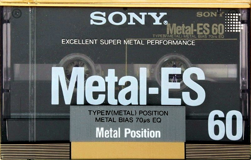 Compact Cassette Sony Metal-ES 60 Type IV Metal 1988 Japan