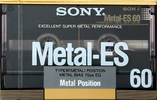 Compact Cassette Sony Metal-ES 60 Type IV Metal 1988 Japan