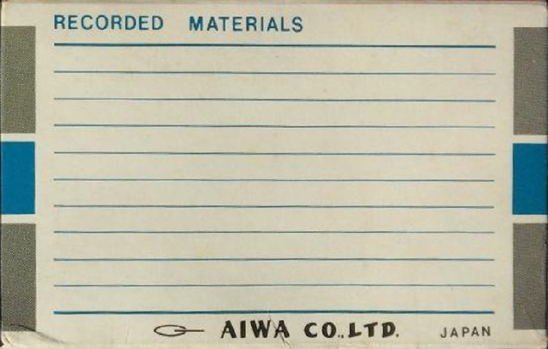 Compact Cassette Aiwa 60 Type I Normal 1968 Japan