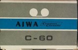 Compact Cassette Aiwa 60 Type I Normal 1968 Japan