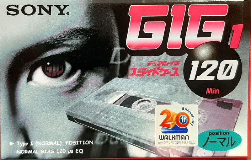 Compact Cassette Sony GIG-1 120 "C-120GIG1E" Type I Normal 1999 Japan
