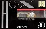 Compact Cassette Denon HG-X 90 Type II Chrome 1990 Japan