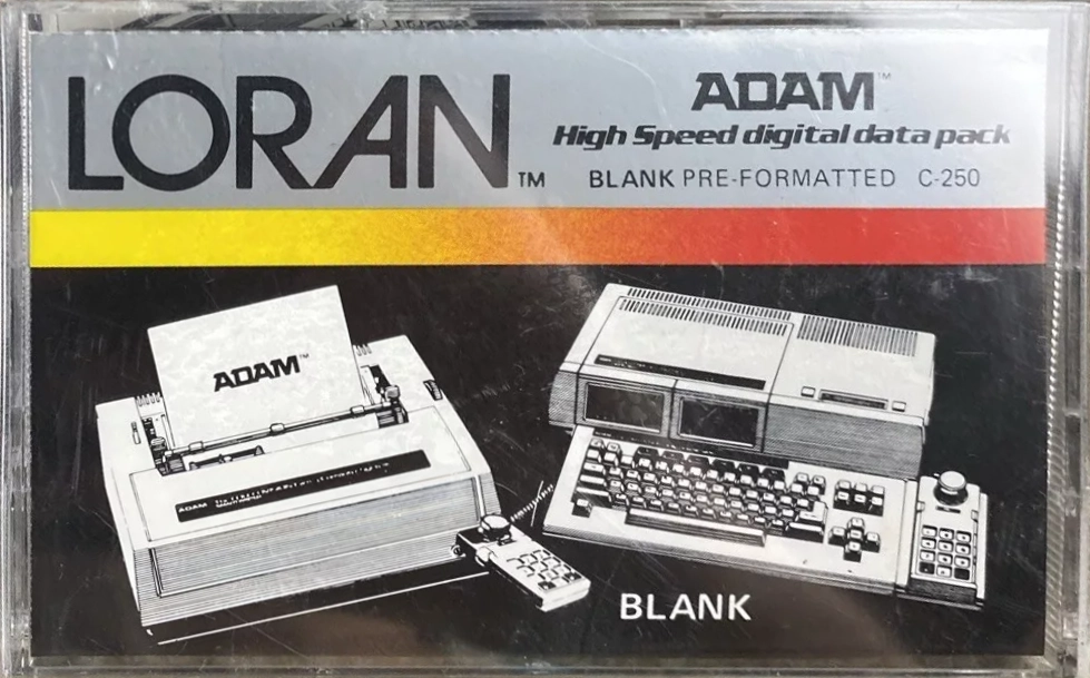 Compact Cassette Loran 60 "ADAM High Speed Digital Data Pack C-250" Computer Cassette USA