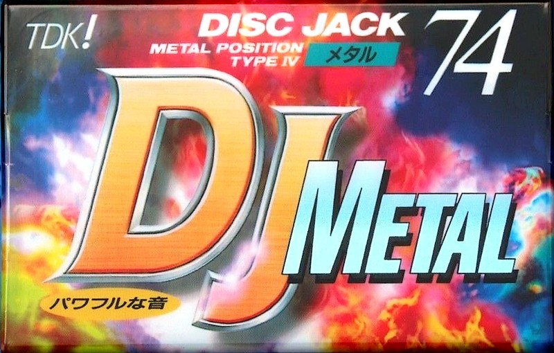 Compact Cassette TDK DJ Metal Disc Jack 74 "DJM-74" Type IV Metal 1995 Japan