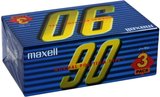 3 pack Maxell Y 90 "Y-90 3P" Type I Normal 2001 Japan
