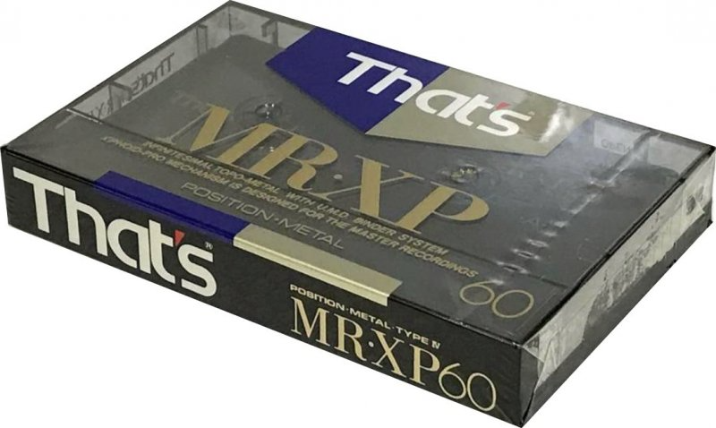 Compact Cassette Thats MR-XP 60 Type IV Metal 1991 Japan