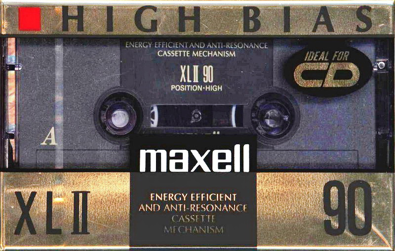Compact Cassette Maxell XLII 90 Type II Chrome 1992 North America