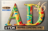 Compact Cassette TDK AD 46 "AD-46F" Type I Normal 1994 Japan