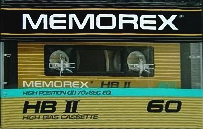 Compact Cassette Memorex HB II 60 Type II Chrome 1985 USA
