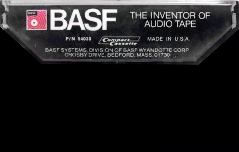 Compact Cassette BASF performance series 60 Type I Normal 1976 USA