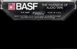 Compact Cassette BASF performance series 60 Type I Normal 1976 USA