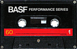 Compact Cassette BASF performance series 60 Type I Normal 1976 USA