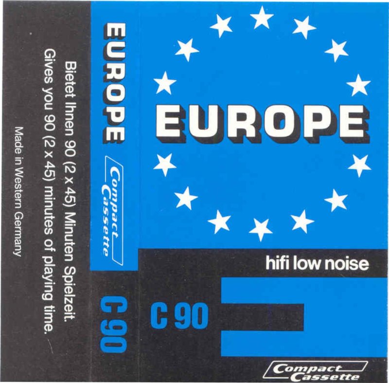 Compact Cassette Europe 90 Type I Normal 1980 Europe