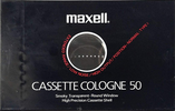 Compact Cassette Maxell Cologne 50 "CC-50B" Type I Normal 1990 Japan