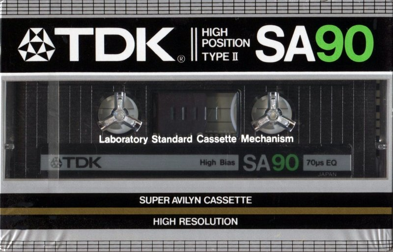 Compact Cassette TDK SA 90 Type II Chrome 1983 Europe