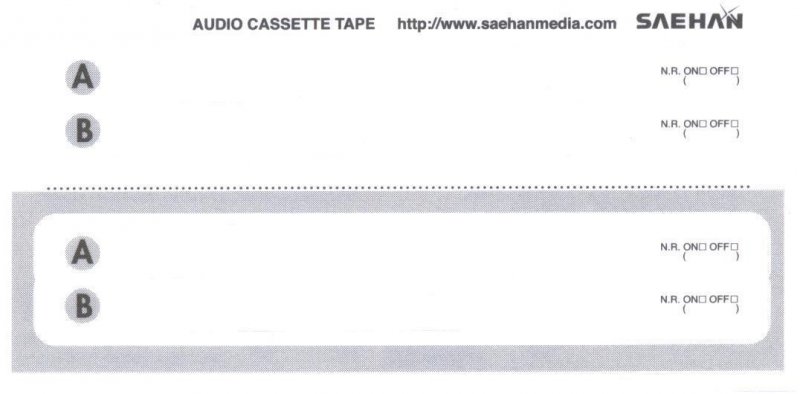 Compact Cassette Saehan MM 60 "Pure" Type I Normal 2003 South Korea