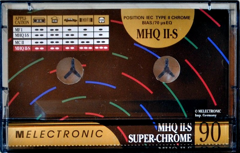 Compact Cassette Melectronic MHQ II-S 90 Type II Chrome 1994 Switzerland
