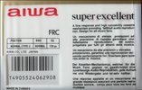 Compact Cassette Aiwa FRC 90 Type I Normal 1991 Europe