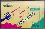 Compact Cassette Sorex MS 60 "Music Sound" Type I Normal 1988 South Korea