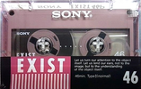 Compact Cassette Sony HF-X 46 "Exist 46P" Type I Normal 1988 Japan