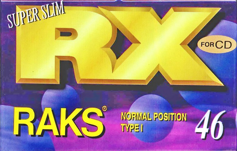 Compact Cassette RAKS RX 46 Type I Normal 1993 Europe