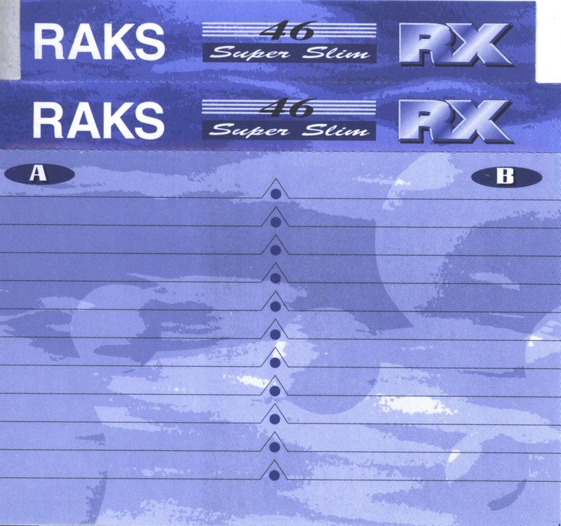 Compact Cassette RAKS RX 46 Type I Normal 1993 Europe
