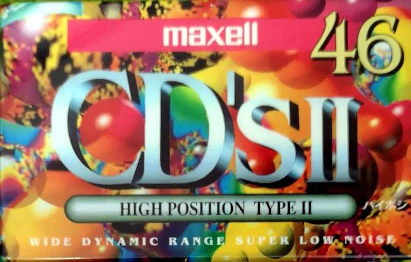 Compact Cassette Maxell CD`s II / CD`s 2 46 "CDS2-46G" Type II Chrome 1994 Japan