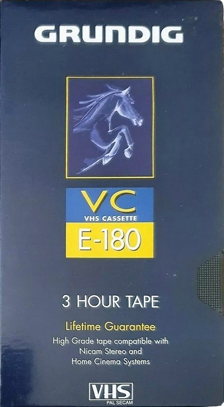 VHS, Video Home System Grundig 180 Type I Normal Europe