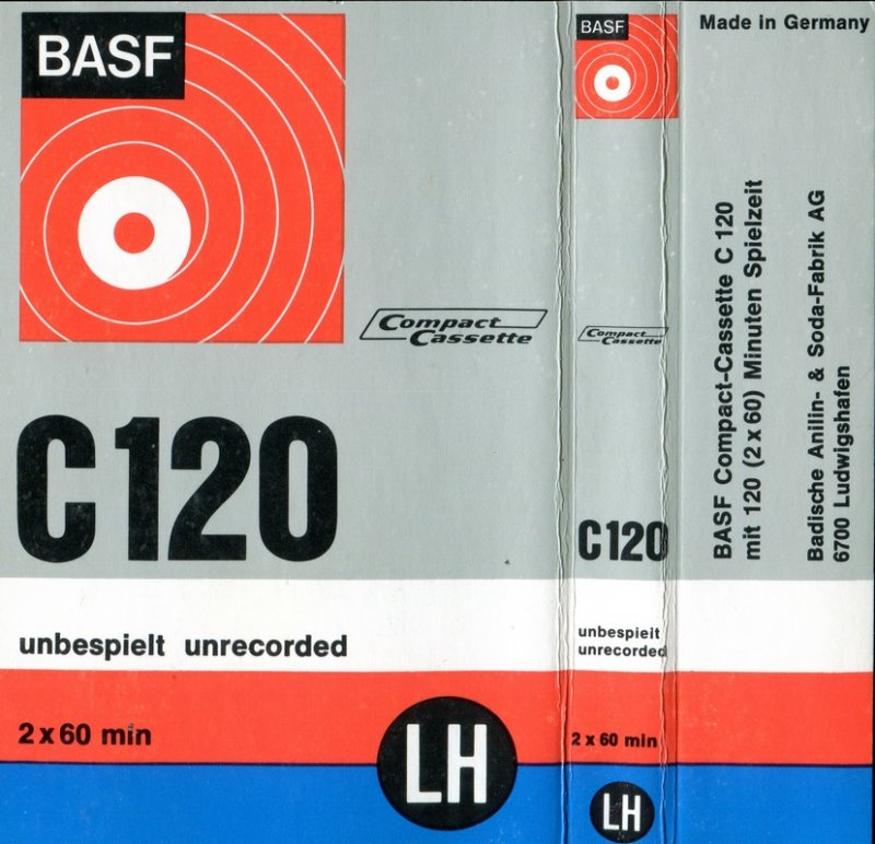 Compact Cassette BASF LH 120 Type I Normal 1971 Europe