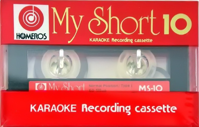 Compact Cassette Homeros My Short 10 "Karaoke Recording cassette" Type I Normal 1985 Japan