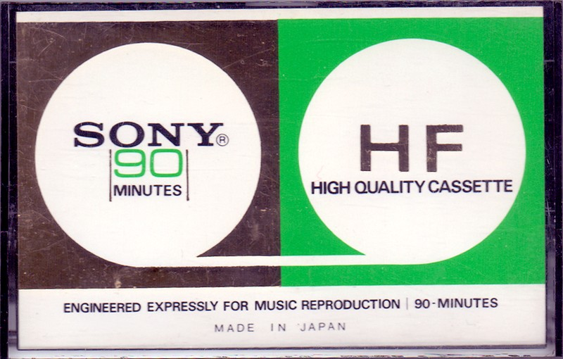 Compact Cassette Sony HF 90 Type I Normal 1972 USA