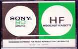 Compact Cassette Sony HF 90 Type I Normal 1972 USA