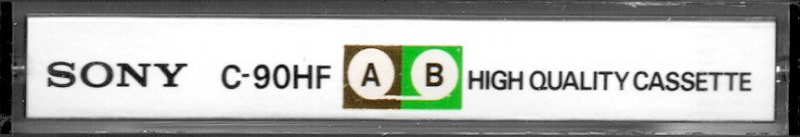 Compact Cassette Sony HF 90 Type I Normal 1972 USA