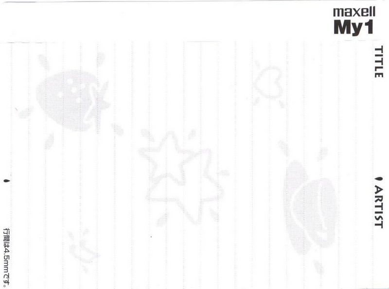 Compact Cassette Maxell My1 60 "MY1-60M" Type I Normal 1999 Japan