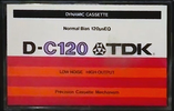 Compact Cassette TDK D 120 Type I Normal 1979 Europe, USA