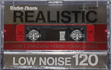 Compact Cassette Realistic 120 Type I Normal 1986 USA