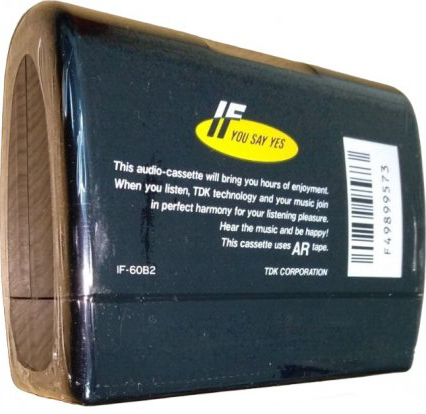 2 pack TDK IF 60 "IF-60B2" Type I Normal 1987 Japan