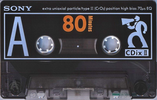 Compact Cassette Sony CDix II 80 Type II Chrome 1991 Japan