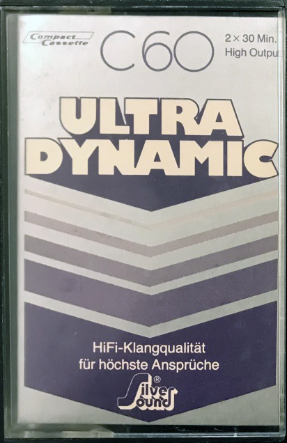 Compact Cassette Silver Sound Ultra Dynamic 60 Type I Normal 1979 Germany