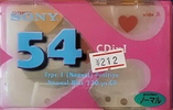 Compact Cassette Sony CDix I 54 "C-54CDX1H" Type I Normal 2000 Japan