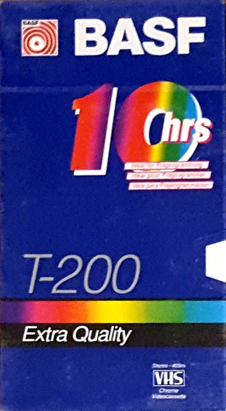 VHS, Video Home System BASF Extra Quality 200 Type I Normal 1988 North America
